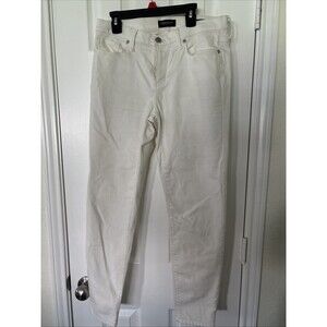 Banana Republic Jeans Womens 28 / 6 Curvy Skinny Beige Off White Mid Rise Denim